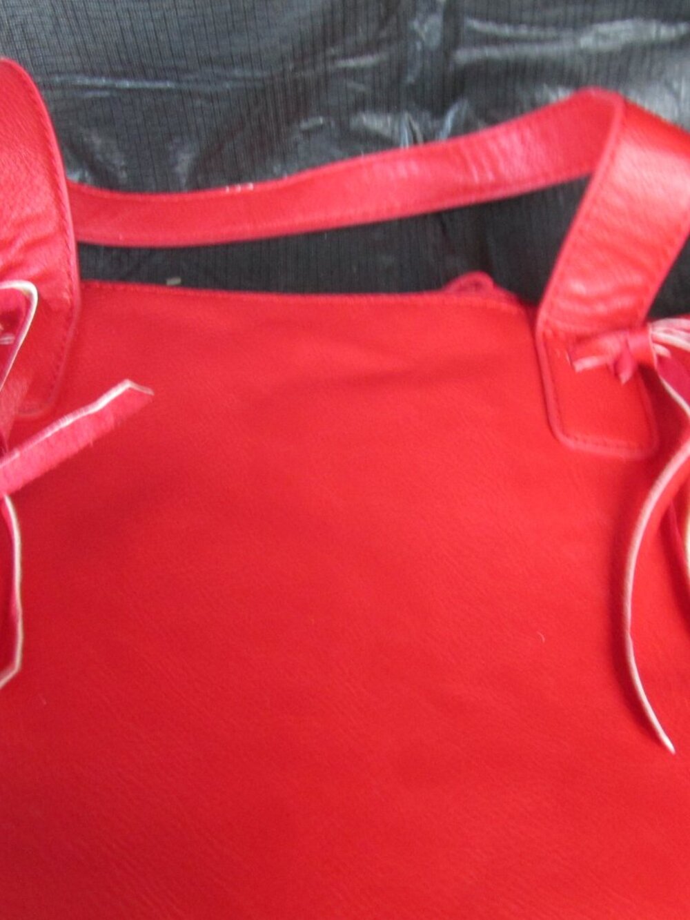 Taleen Red Fringed Handbag - Picture 8 of 14